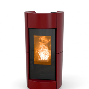 Soba pe peleti Thermorossi Chic Natural Plus Evo 11,4 kW bordeaux