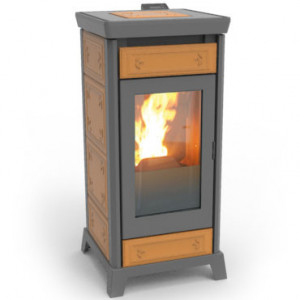 Soba pe peleti Thermorossi Kokkola Plus 9,2 kW leather