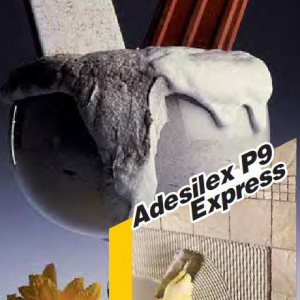 Mapei Adesilex P9 Express  - adeziv intarire rapida: adeziv gresie portelanata, adeziv mozaic, adeziv piatra naturala Mapei