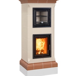 Bistrot - Soba pe lemne cu acumulare si cuptor, din maiolica - 8,6 kW BS 004