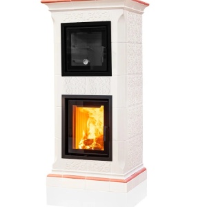 Bistrot - Soba pe lemne cu acumulare si cuptor, din maiolica - 8,6 kW BS 015