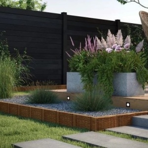 Bordura decorativa tip rachita pentru delimitare gradina si trotuare, 300x245x45 mm