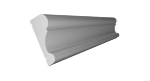 Brau decorativ Manavi B26 polimer rigid 3.3x1.4x200 cm