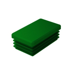 Capac stalp gard 40x60 mm verde, accesoriu protectie stalpi gard si panouri gard