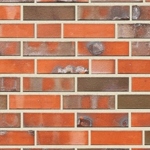 Caramida Aparenta Dublin, rosu portocaliu maro multicolor, NF (240x71x14 mm) rost crem