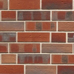Caramida Klinker Emden rot-bunt Kohlebrand, NF (240x115x71 mm)