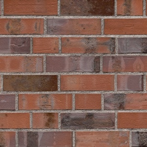 Caramida Klinker Schleswig Blaulich-Bunt Kohlebrand, NF (240x115x71 mm)