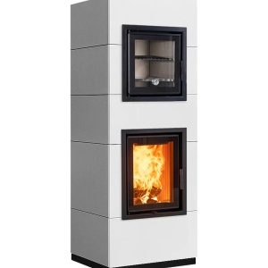 Cook - Soba pe lemne cu acumulare si cuptor, din maiolica - 8,6 kW CK 010