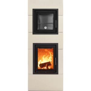 Cook - Soba pe lemne cu acumulare si cuptor, din maiolica - 8,6 kW CK 021