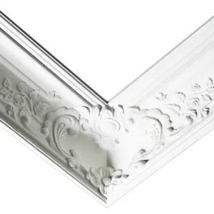 Cornisa decorativa Manavi C750 din poliuretan 17.5x17.5x200 cm