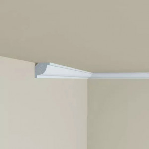 Cornisa decorativa tavan Manavi C2 din polimer rigid - 2.2x2.2x200 cm