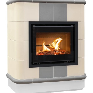 Creta 4 Levels - Soba pe lemne cu acumulare, din maiolica - 8,4 kW CR 007