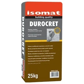 Isomat DUROCRET - mortar pe baza de ciment, aditivat cu rasini, pentru nivelarea suprafetelor