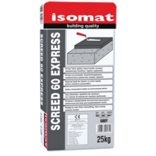 Isomat SCREED 60 EXPRESS - sapa de ciment cu intarire rapida, pentru netezirea pardoselilor