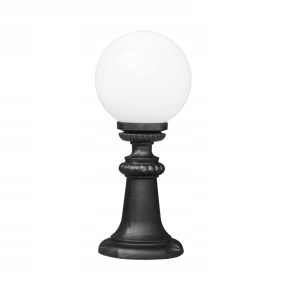 Lampa gradina cu glob alb 200 mm din fonta