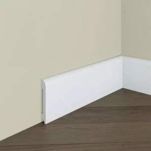 Plinta de podea decorativa Manavi S4 din polimer rigid 8x1.3x200 cm