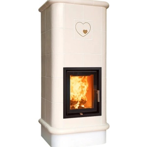 Quadra 5 Levels - Soba pe lemne cu acumulare, din maiolica - 8,2 kW QC 004