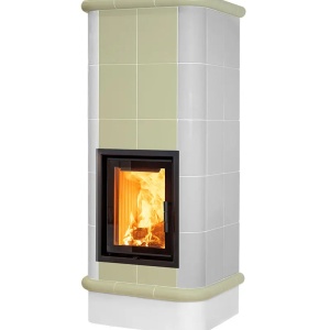 Quadra 5 Levels - Soba pe lemne cu acumulare, din maiolica - 8,2 kW QC 063