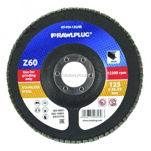 RawlPlug RT-FDI - disc casetat pentru slefuirea otelului Z60