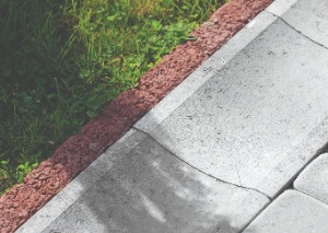 rigola exterior rosu pentru trotuar si alei
