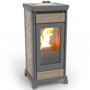 Soba pe peleti Thermorossi Kokkola Plus 9,2 kW turtledove