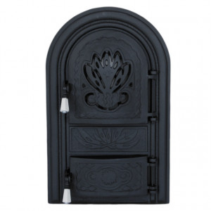 Usa Semineu Nufar P Black, cu placa de protectie