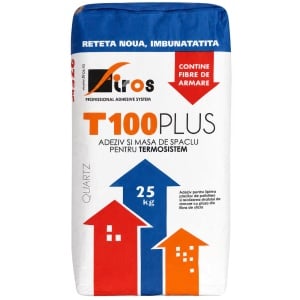 Adeziv Polistiren cu Fibre Armare Firos T100 Plus 25 kg