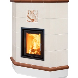Atena 4 Levels - Soba pe lemne cu acumulare, din maiolica - 8,2 kW AT 010