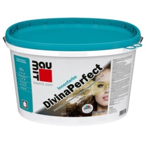 Baumit Divina Perfect - Vopsea lavabila alba premium pentru interior, acoperire mare, 14 L