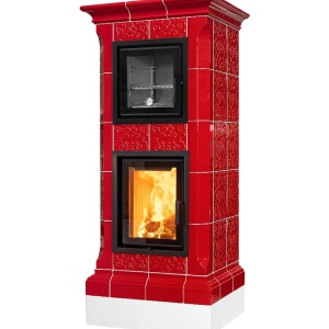 Bistrot - Soba pe lemne cu acumulare si cuptor, din maiolica - 8,6 kW BS 012