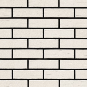 Caramida Aparenta Aarhus, alb perlat, NF (240x71x14 mm) rost negru