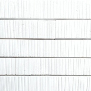 Caramida decorativa fatada din ciment alb Long Vertical