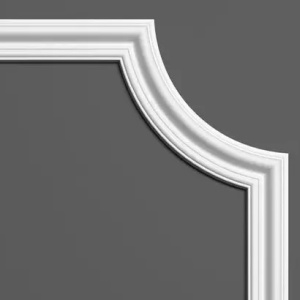 Manavi B10-1 chenar decorativ alb pentru interioare moderne