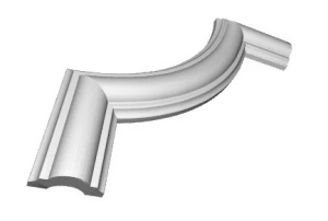 Chenar decorativ din poliuretan B16-1 - 20.5x20.5x2 cm produs
