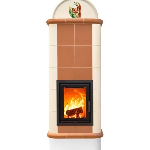 Cima 5 Levels - Soba pe lemne cu acumulare, din maiolica - 8,2 kW CM 004