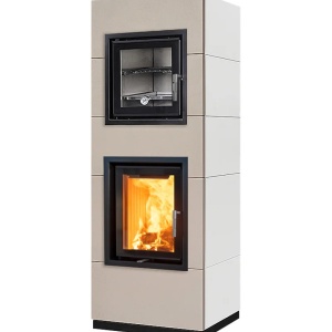 Cook - Soba pe lemne cu acumulare si cuptor, din maiolica - 8,6 kW CK 007