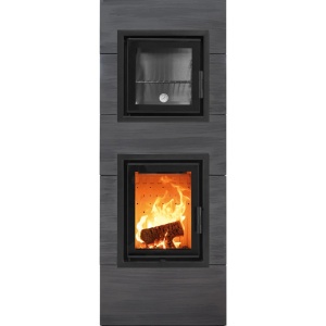 Cook - Soba pe lemne cu acumulare si cuptor, din maiolica - 8,6 kW CK 018