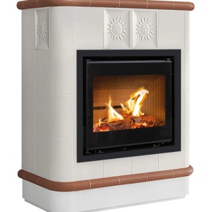Creta 4 Levels - Soba pe lemne cu acumulare, din maiolica - 8,4 kW CR 004