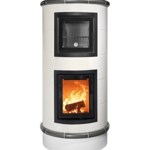 Gourmet - Soba pe lemne cu acumulare si cuptor, din maiolica - 8,6 kW GR 001