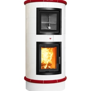 Gourmet - Soba pe lemne cu acumulare si cuptor, din maiolica - 8,6 kW GR 013