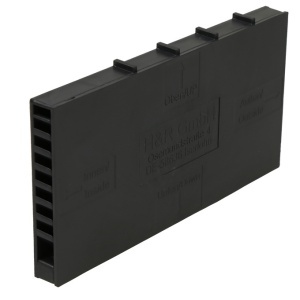 Grila ventilatie zidarie gri inchis 10x100x60 mm