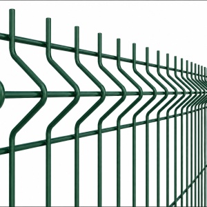 Panou gard 3D zincat 1,53 x 2,50 m, fir 5 mm, 51 bare verticale, verde detalii
