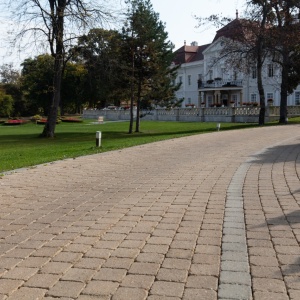 Pavaj Granum Crem 20x20x8 cm curte