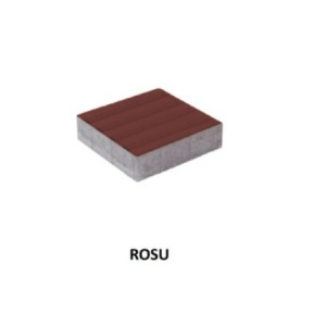 Pavaj Tactil Linea Rosu 20x20x6 cm