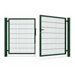 Poarta dubla DUOS zincata 1,50 x 4 m, panou 2D 5/4/5 mm, verde