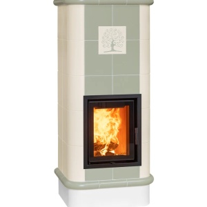 Quadra 5 Levels - Soba pe lemne cu acumulare, din maiolica - 8,2 kW QC 054