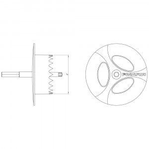 RawlPlug R-TFIX-TOOL-CS - instrument de reglare cu disc si perforator pentru dibluri R-TFIX-8SX schema