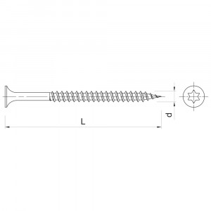RawlPlug R-WO-T - surub pentru tabla trapezoidala schema