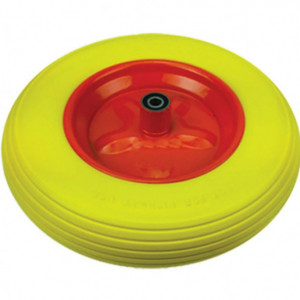 Roata roaba 14" x 3.5 - 8, ax D14 mm, poliuretan SSPU rulment