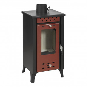 Soba pe lemne MG 100, rosu